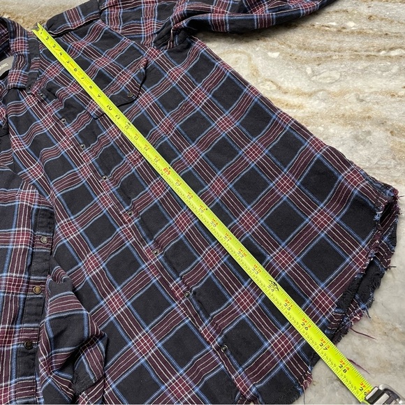 Zadig & Voltarie Eagle Bedazzled Plaid Flannel Women's Large Tess Carreaux - Picture 7 of 12